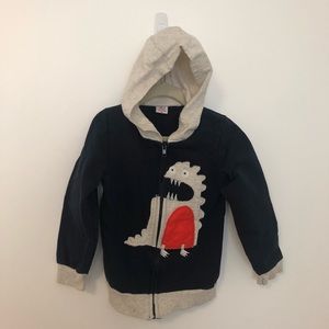 Kid Boys cute monster zip front hoodie